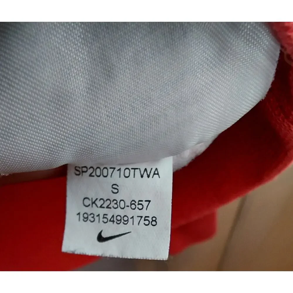 Nike Sportswear Club Fleece All Over Print Swoosh Hoodie Red/White Sm Scribble